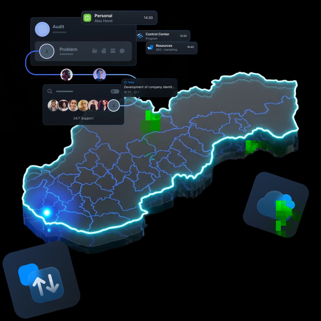 Datensynchronisation und Integrationen in der Slowakei