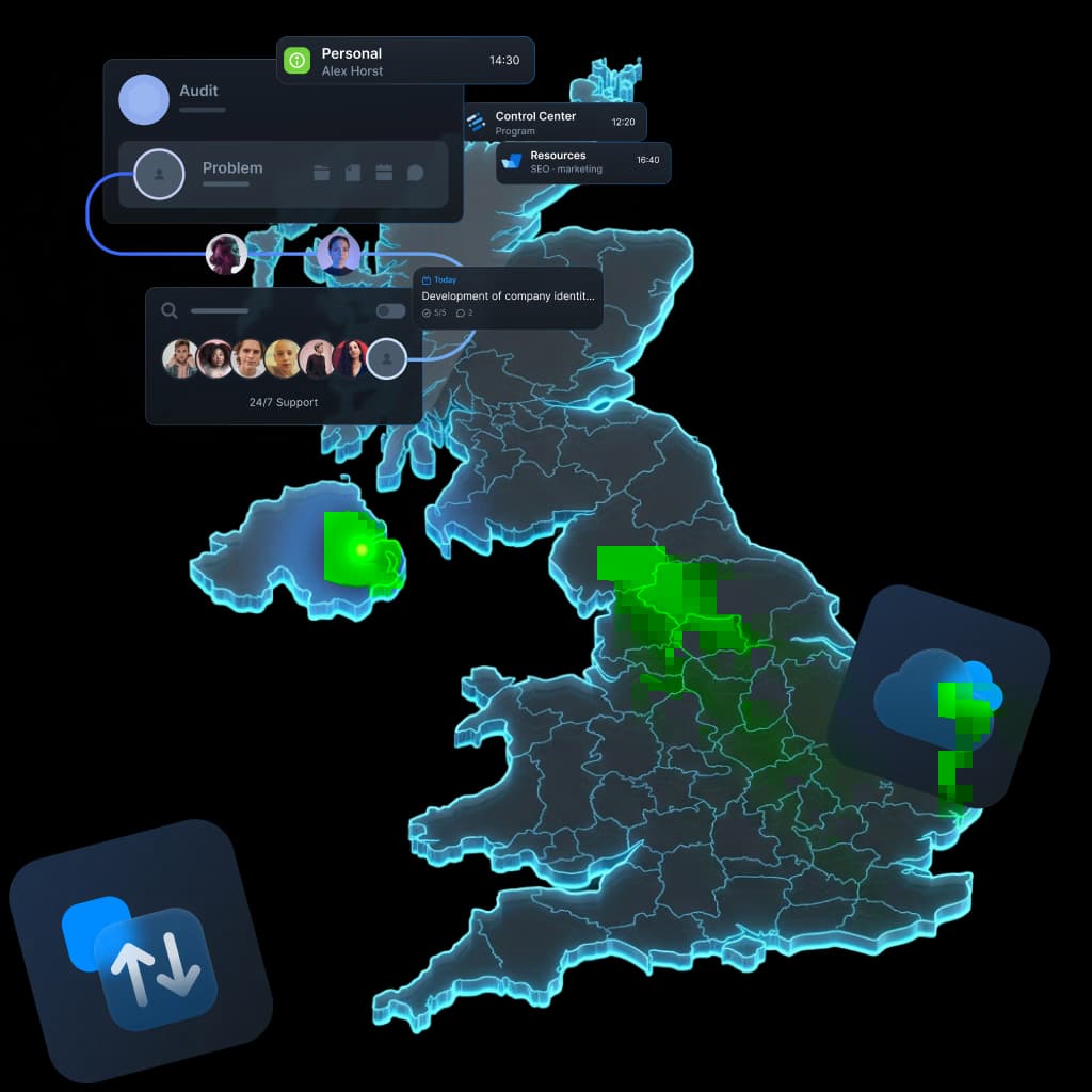 Datensynchronisation in Belfast