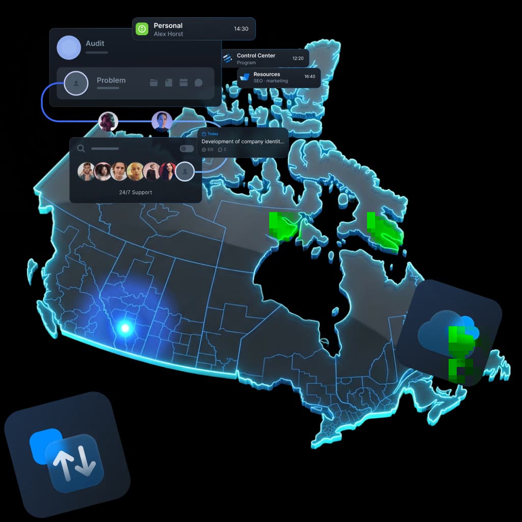Datensynchronisation in Calgary