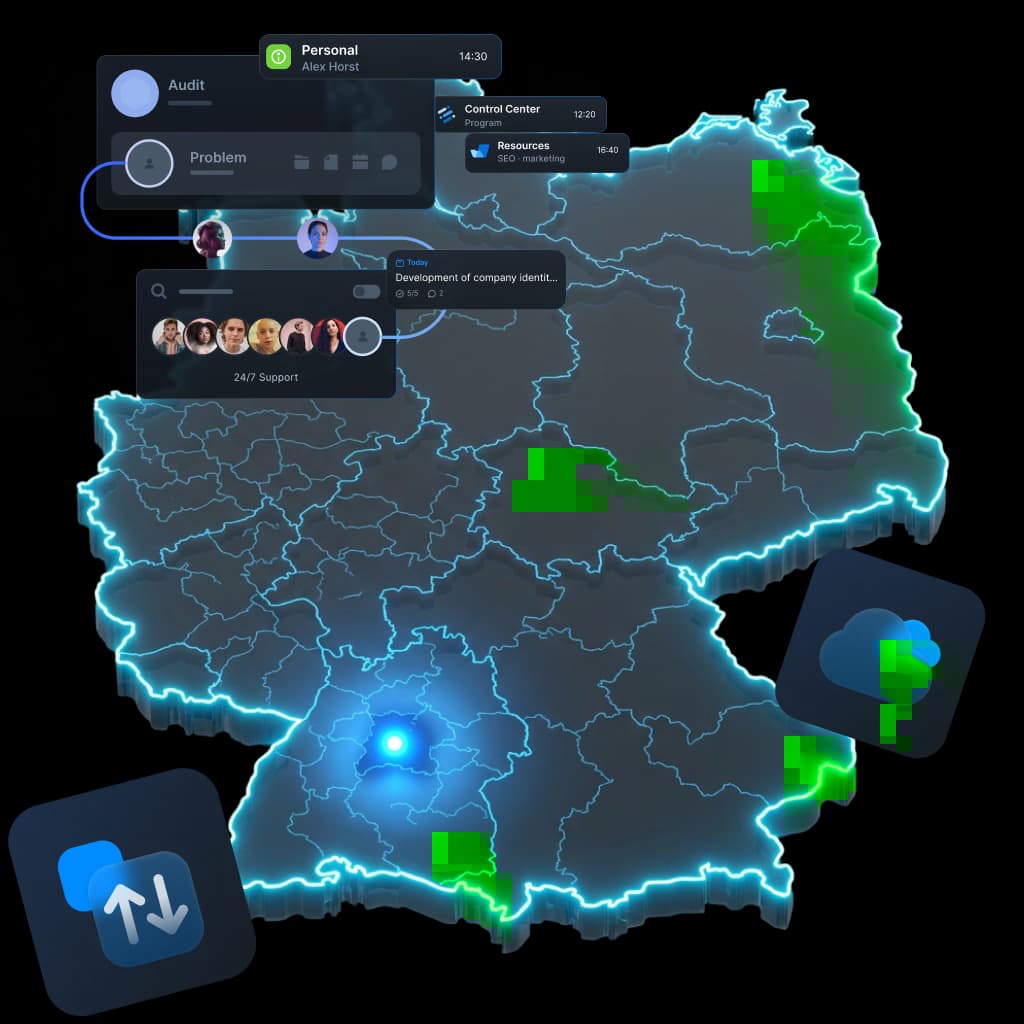 Datensynchronisation in Stuttgart
