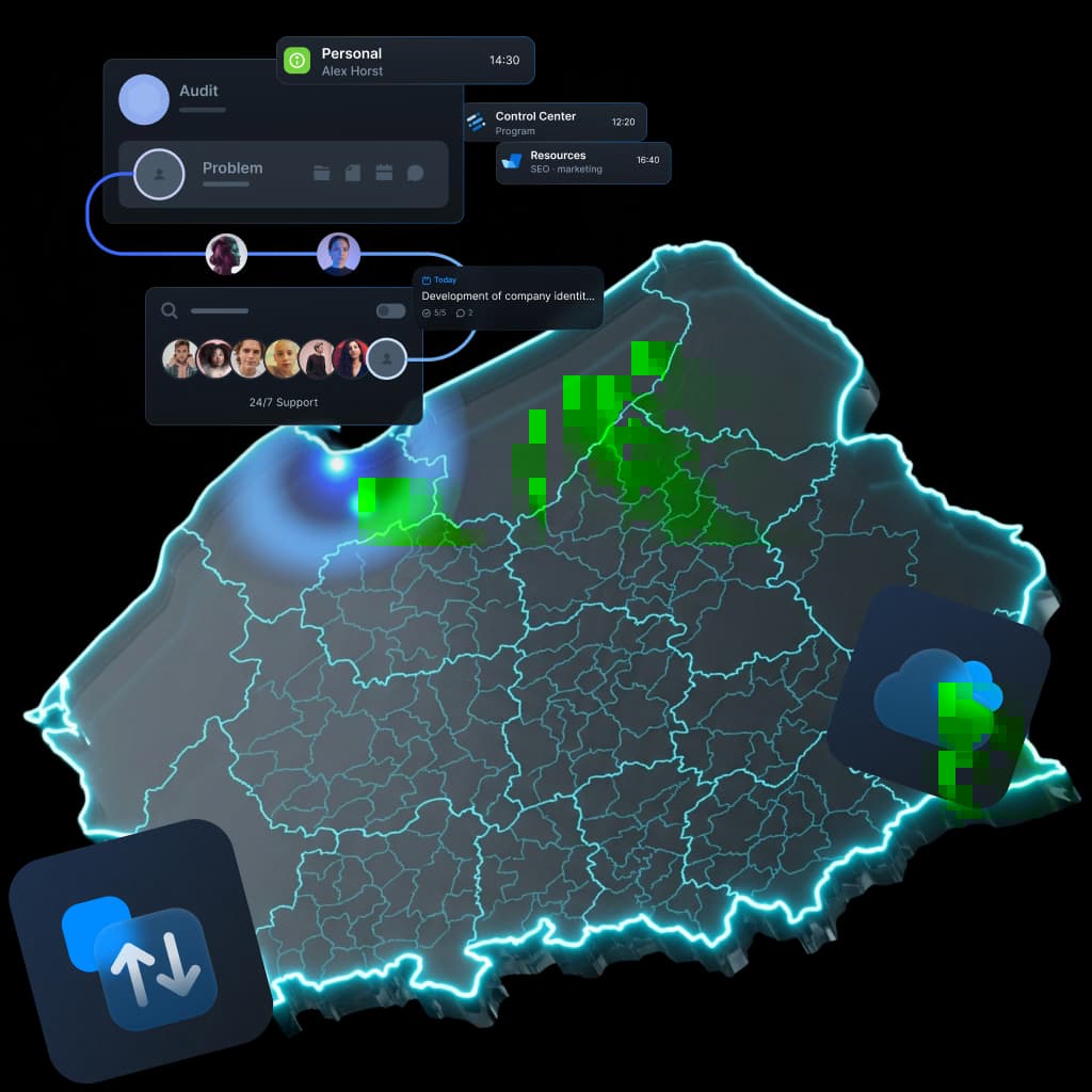 Datensynchronisation in Gdingen