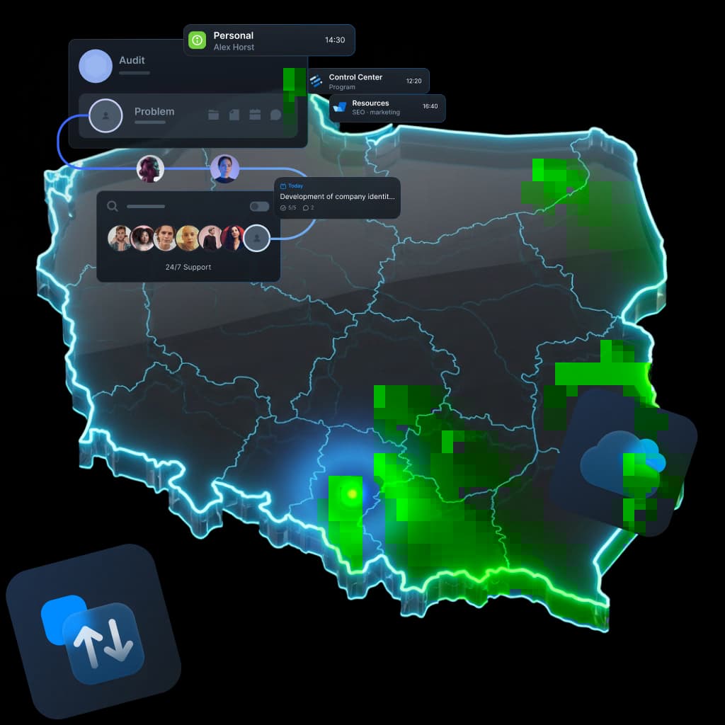 Datensynchronisation in Kattowitz