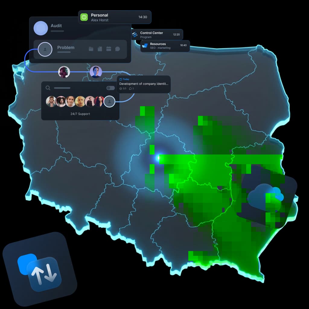Datensynchronisation in Lodz