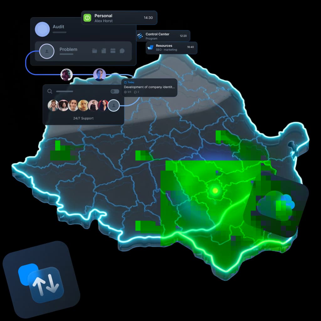 Datensynchronisation in Bukarest