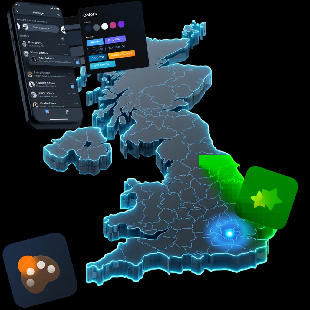 Mobile-App-Design in Großbritannien