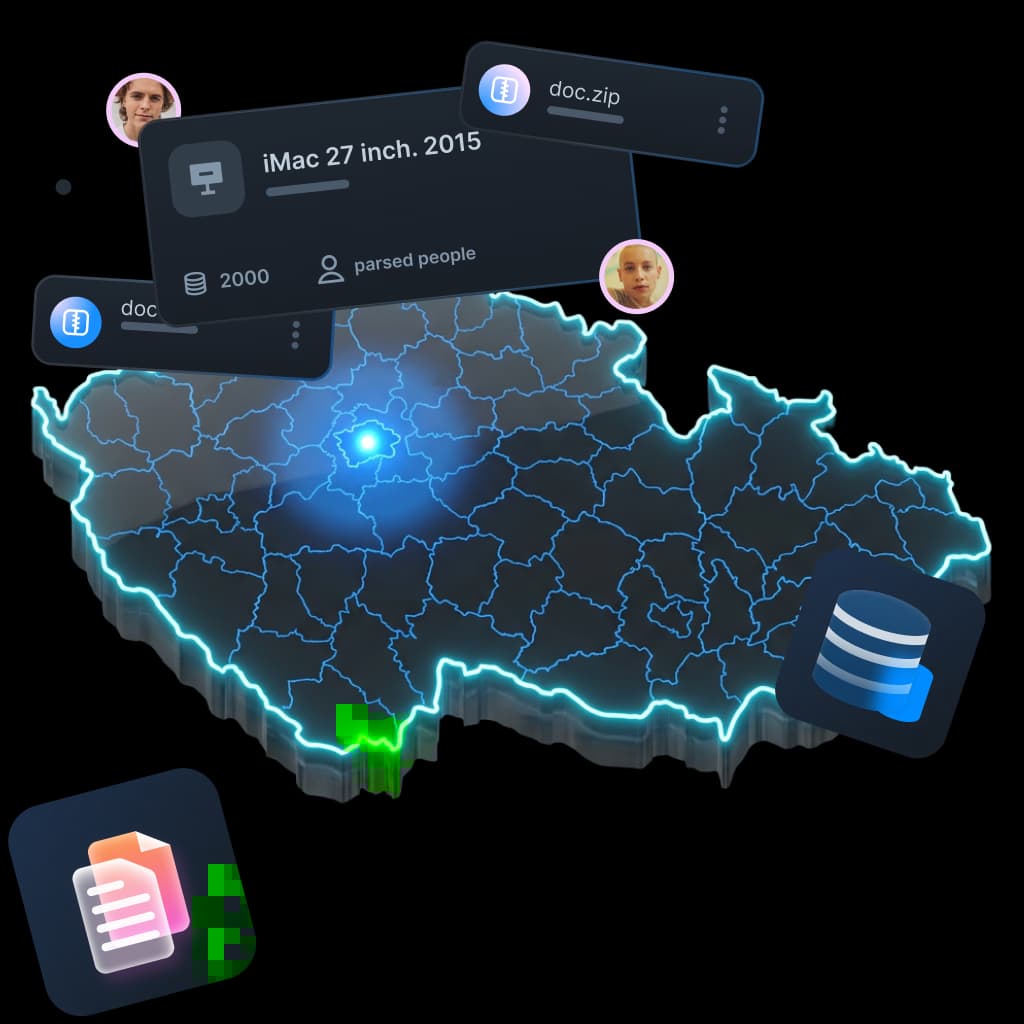Daten-Parsing und Datenerhebung in Tschechien