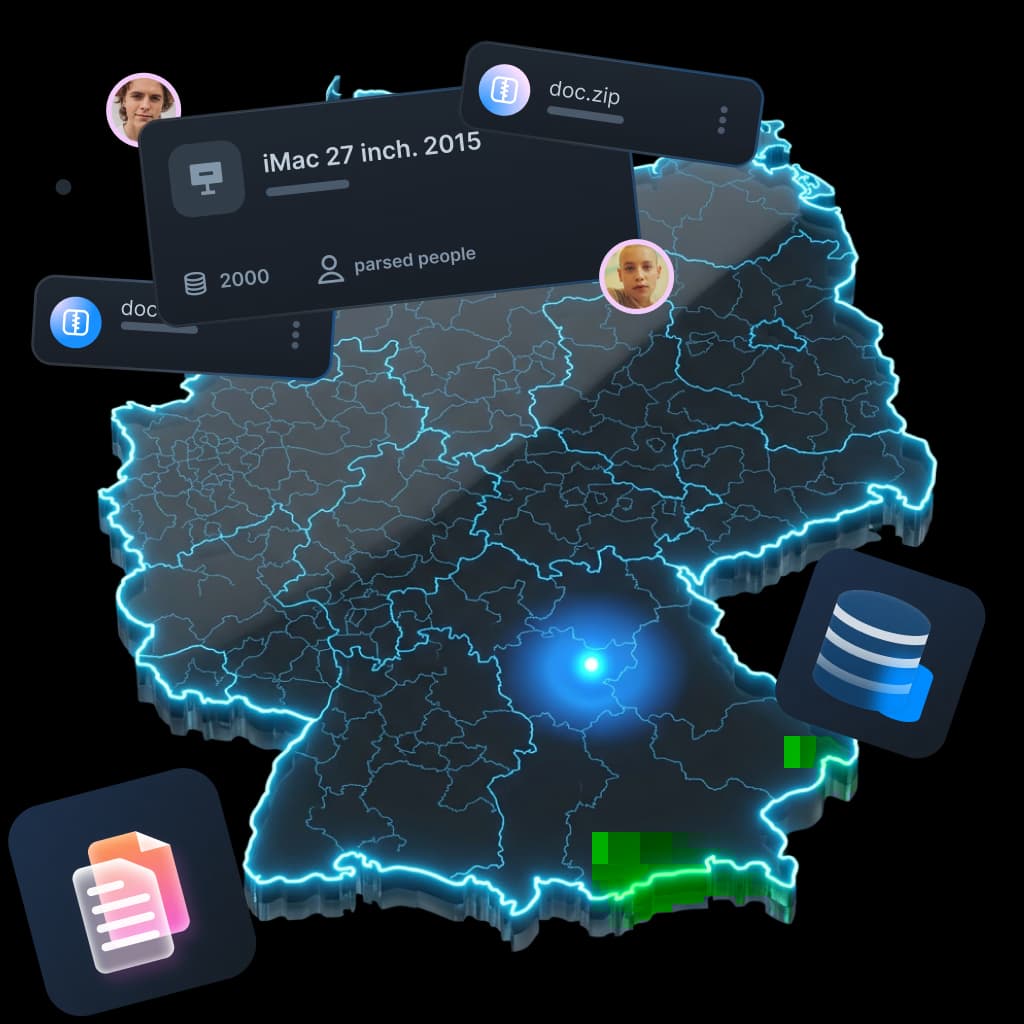 Парсинг данных для бизнеса в Нюрнберге