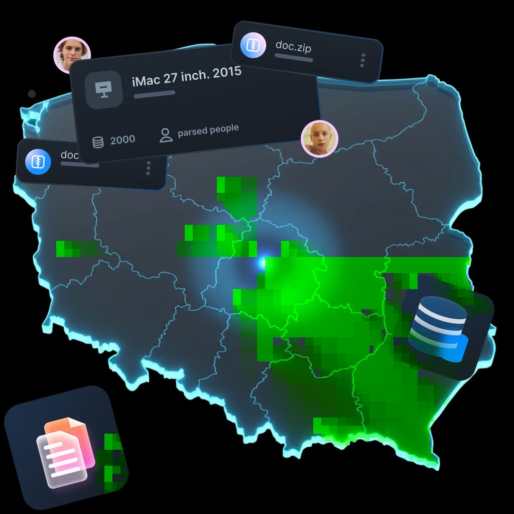 Парсинг данных в Лодзи